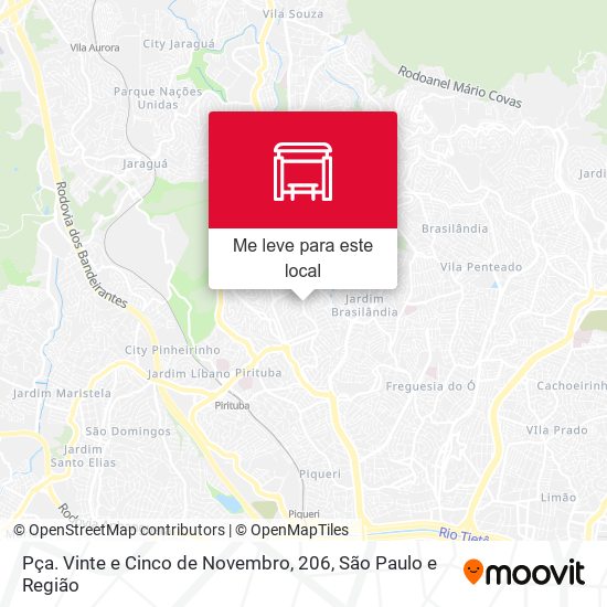 Pça. Vinte e Cinco de Novembro, 206 mapa