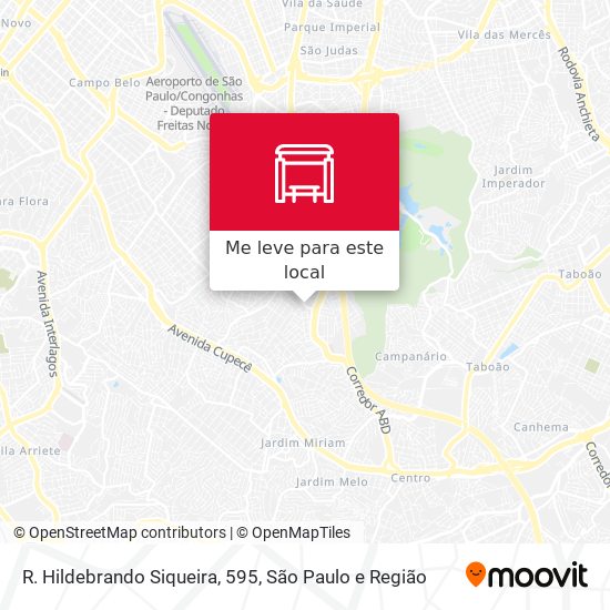 R. Hildebrando Siqueira, 595 mapa