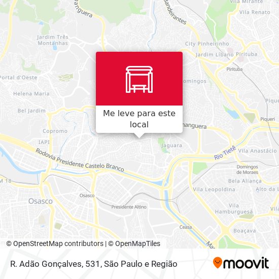 R. Adão Gonçalves, 531 mapa