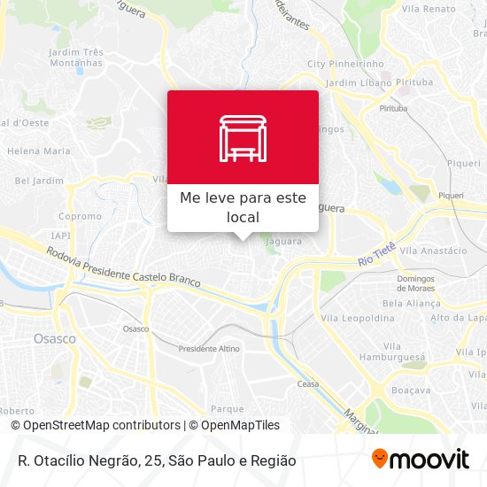 R. Otacílio Negrão, 25 mapa