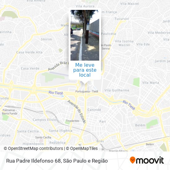 Rua Padre Ildefonso 68 mapa