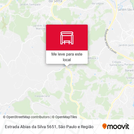 Estrada Abias da Silva 5651 mapa