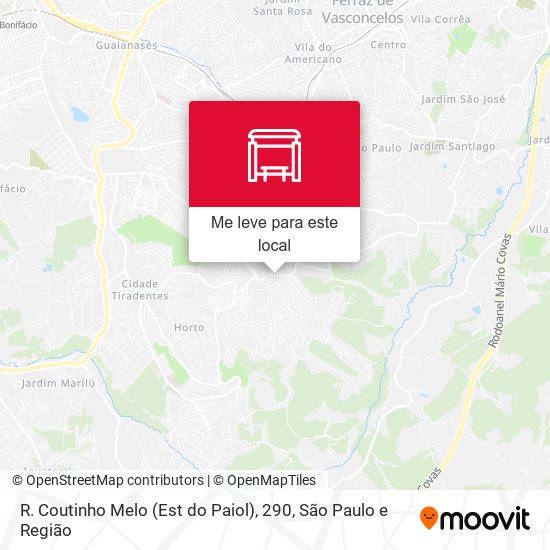R. Coutinho Melo (Est do Paiol), 290 mapa