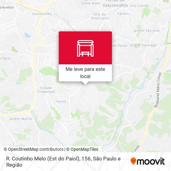R. Coutinho Melo (Est do Paiol), 156 mapa