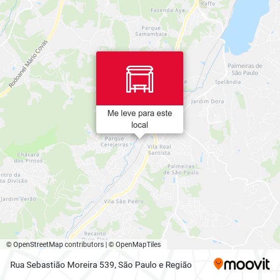Rua Sebastião Moreira 539 mapa