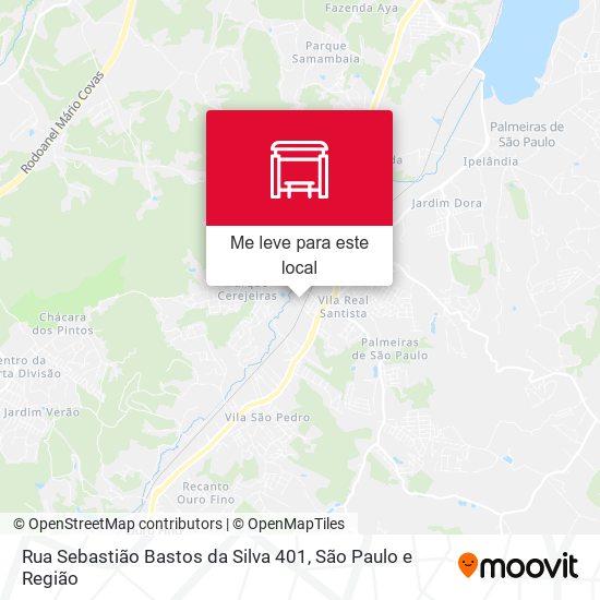 Rua Sebastião Bastos da Silva 401 mapa