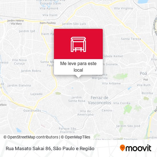 Rua Masato Sakai 86 mapa