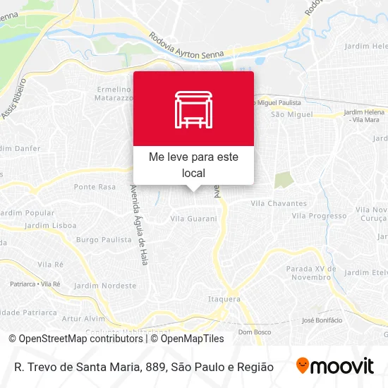 R. Trevo de Santa Maria, 889 mapa