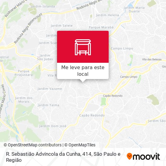 R. Sebastião Advíncola da Cunha, 414 mapa
