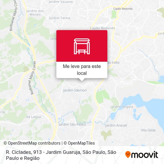R. Ciclades, 913 - Jardim Guaruja, São Paulo mapa