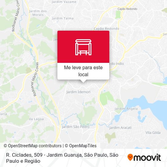 R. Ciclades, 509 - Jardim Guaruja, São Paulo mapa