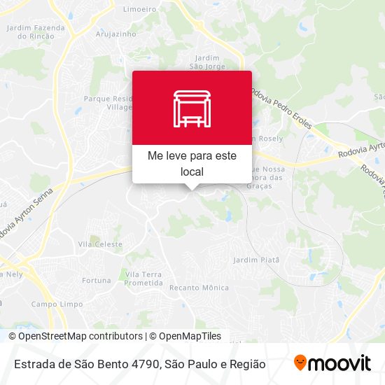 Estrada de São Bento 4790 mapa