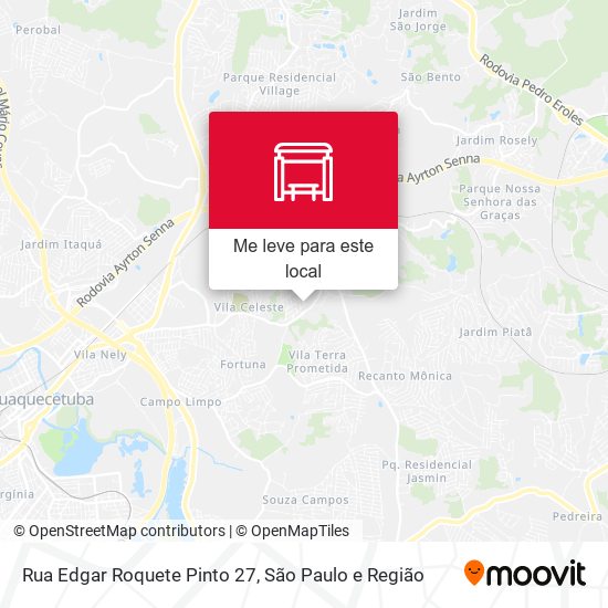 Rua Edgar Roquete Pinto 27 mapa