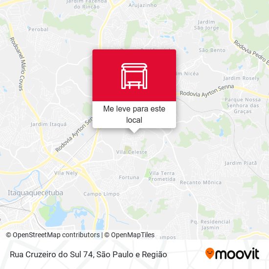 Rua Cruzeiro do Sul 74 mapa