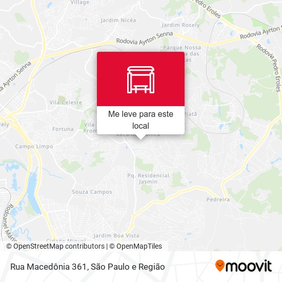 Rua Macedônia 361 mapa