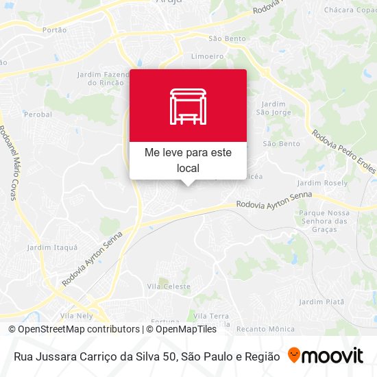 Rua Jussara Carriço da Silva 50 mapa