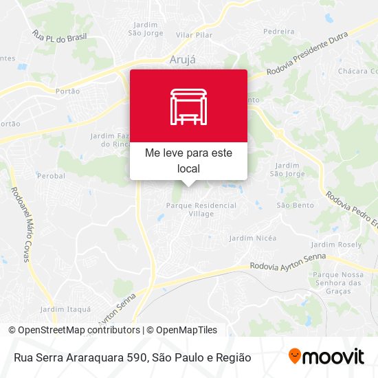 Rua Serra Araraquara 590 mapa