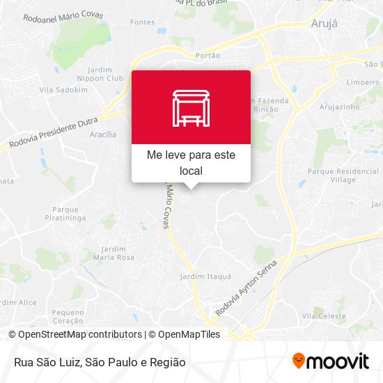 Rua São Luiz mapa