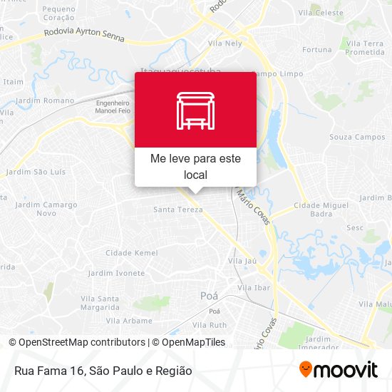Rua Fama 16 mapa