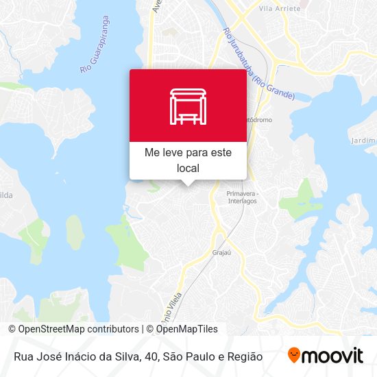 Rua José Inácio da Silva, 40 mapa