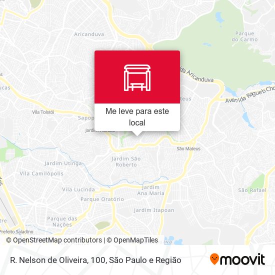 R. Nelson de Oliveira, 100 mapa