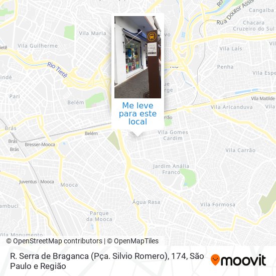 R. Serra de Braganca (Pça. Silvio Romero), 174 mapa