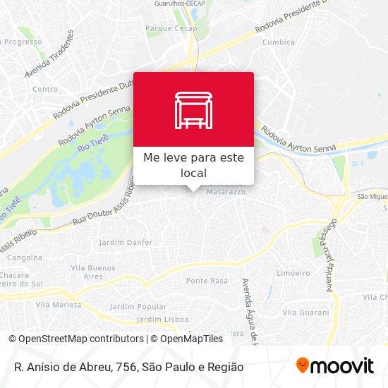 R. Anísio de Abreu, 756 mapa