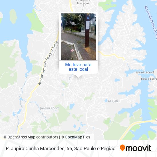 R. Jupirá Cunha Marcondes, 65 mapa