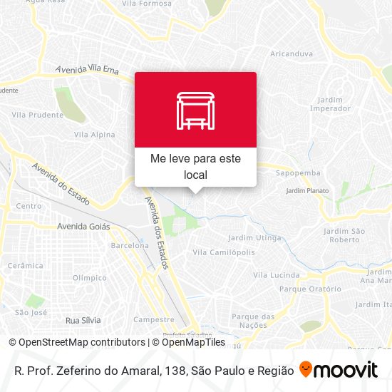R. Prof. Zeferino do Amaral, 138 mapa
