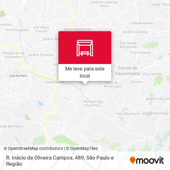 R. Inácio de Oliveira Campos, 489 mapa