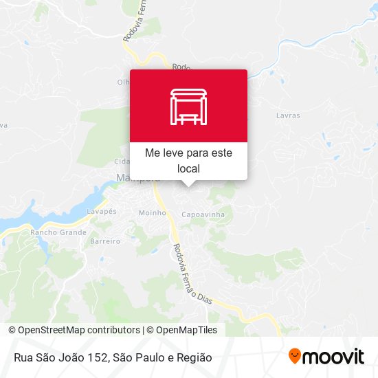 Rua São João 152 mapa