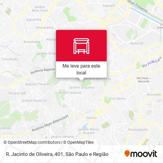 R. Jacinto de Oliveira, 401 mapa