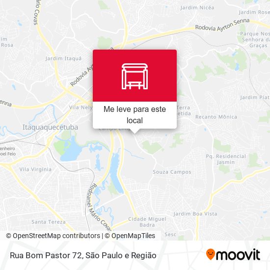Rua Bom Pastor 72 mapa