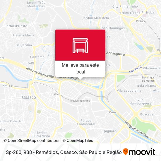 Sp-280, 988 - Remédios, Osasco mapa