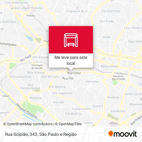 Rua Scipião, 343 mapa