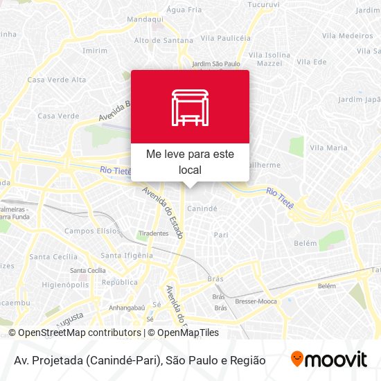 Av. Projetada (Canindé-Pari) mapa