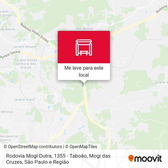 Rodovia Mogi-Dutra, 1355 - Taboão, Mogi das Cruzes mapa