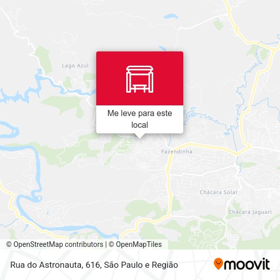 Rua do Astronauta, 616 mapa