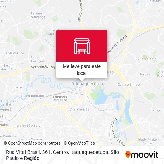 Rua Vital Brasil, 361, Centro, Itaquaquecetuba mapa