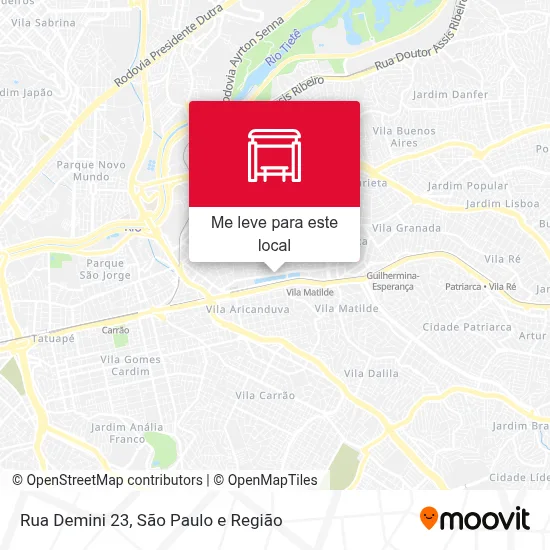 Rua Demini 23 mapa