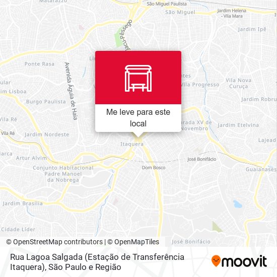 Rua Lagoa Salgada (Estação de Transferência Itaquera) mapa