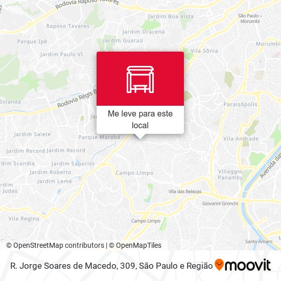 R. Jorge Soares de Macedo, 309 mapa
