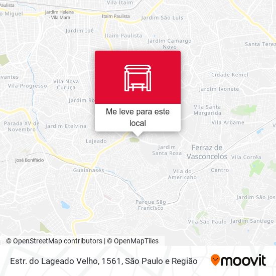 Estr. do Lageado Velho, 1561 mapa