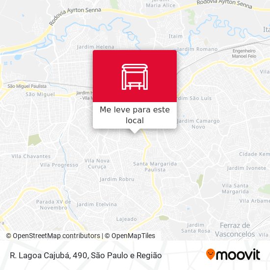 R. Lagoa Cajubá, 490 mapa