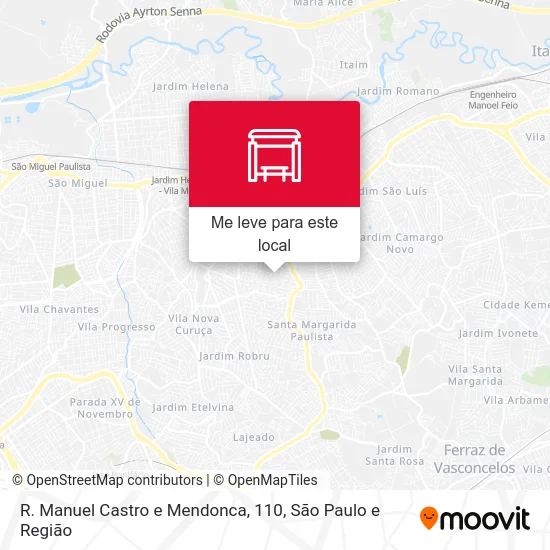 R. Manuel Castro e Mendonca, 110 mapa