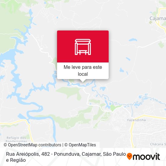 Rua Areiópolis, 482 - Ponunduva, Cajamar mapa