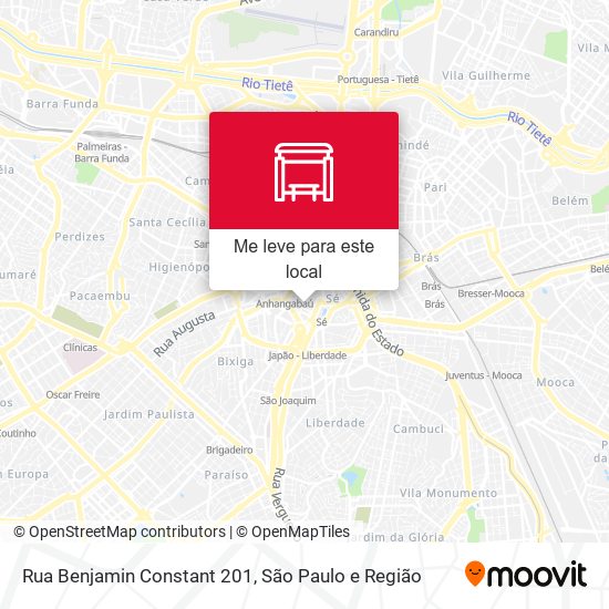 Rua Benjamin Constant 201 mapa