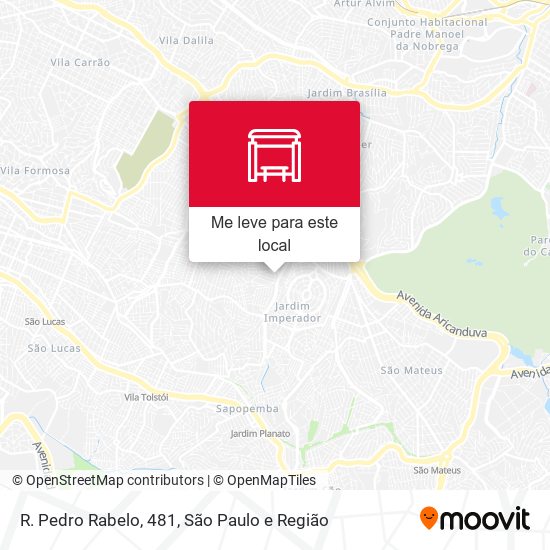 R. Pedro Rabelo, 481 mapa