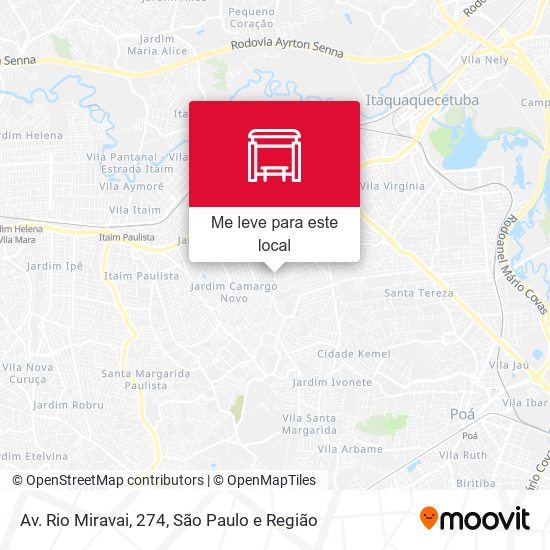 Av. Rio Miravai, 274 mapa
