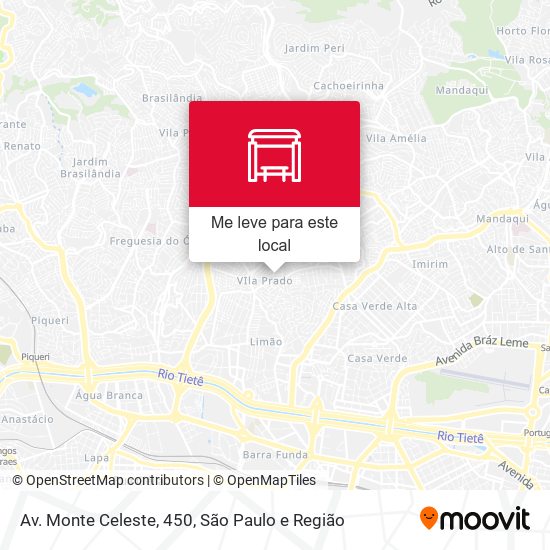 Av. Monte Celeste, 450 mapa